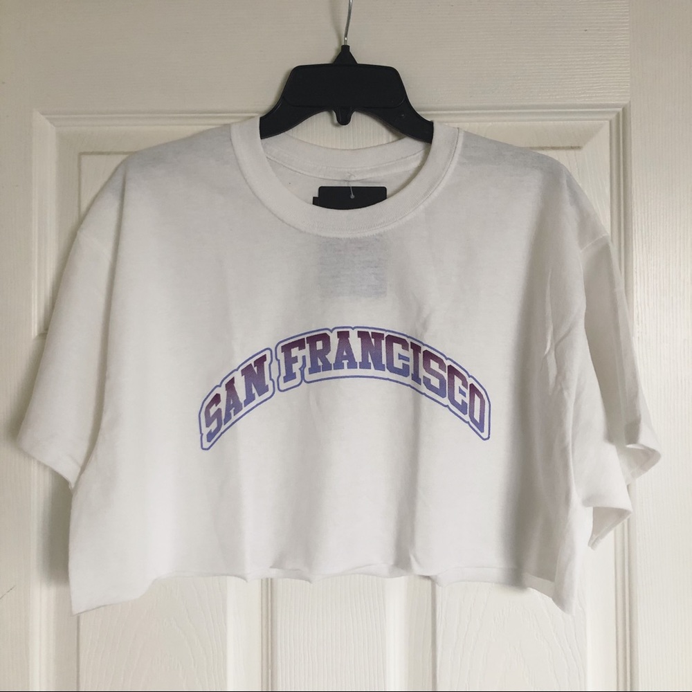 PLT San Francisco Crop Tee